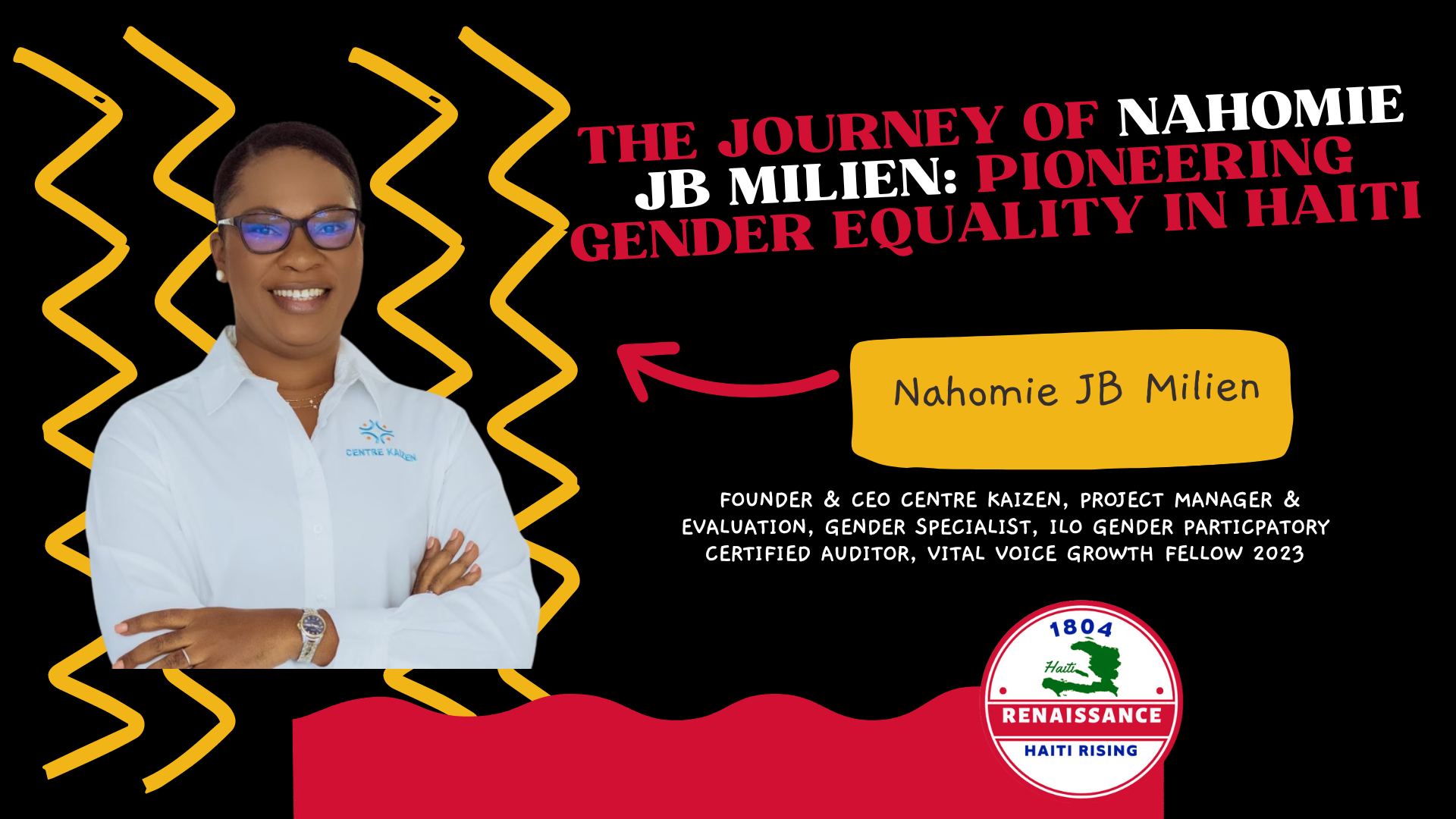 Le parcours de Nahomie JB Millien : pionnière de l'égalité des sexes en Haïti/ podcast "1804 Renaissance Show"