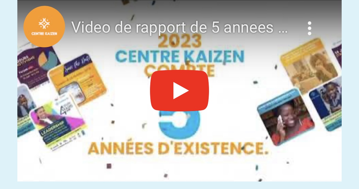 Vidéo de rapport de 5 années d'activités